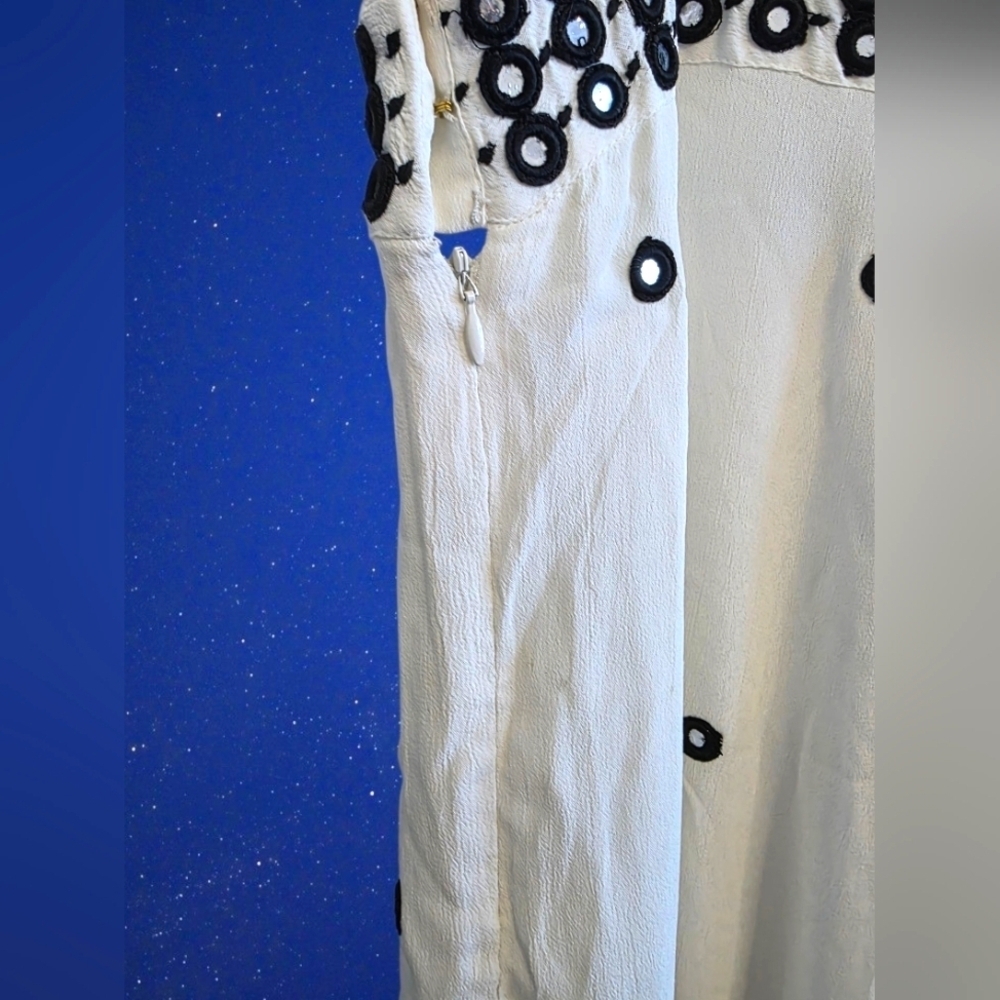 Anthropologie Leifnotes Mirror Dots Maxi Dress Size 8 - Picture 4 of 10